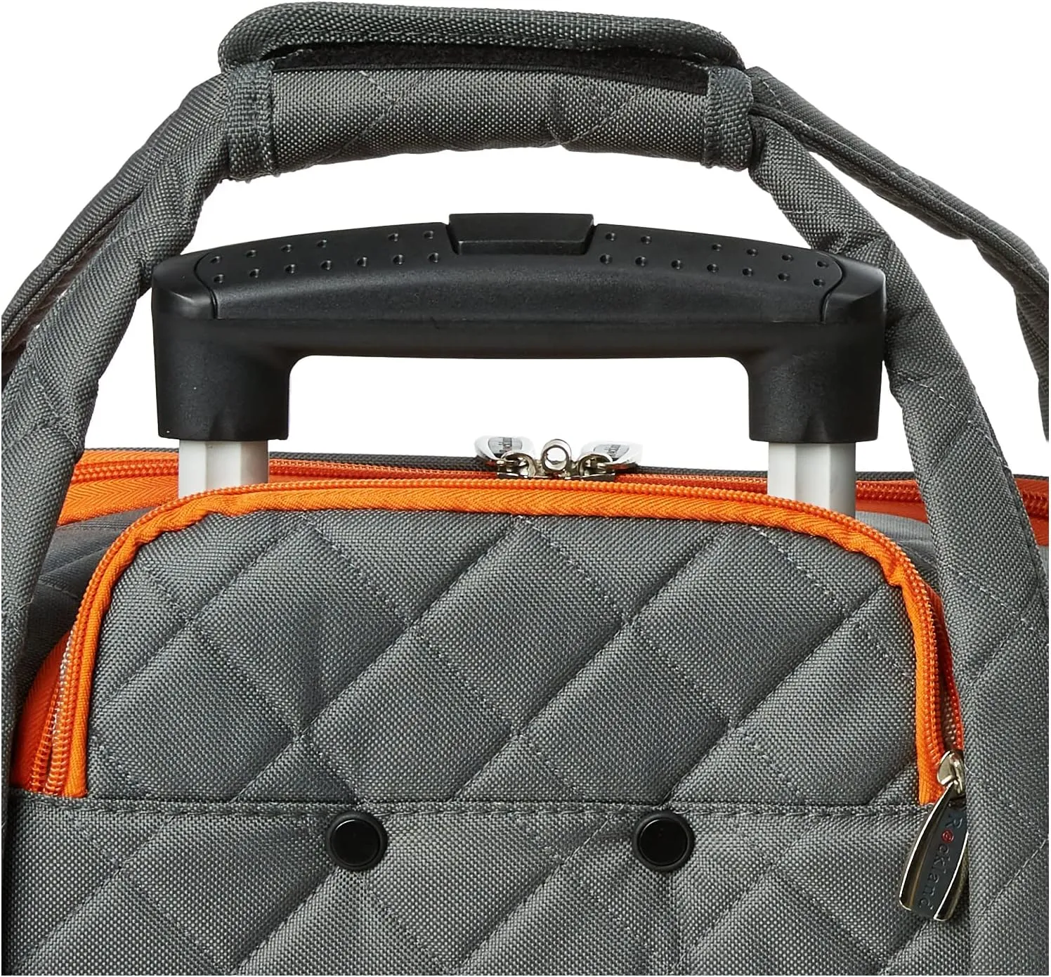 Rockland Melrose Upright Wheeled Underseater Luggage, Charcoal, Carry-On 16-Inch