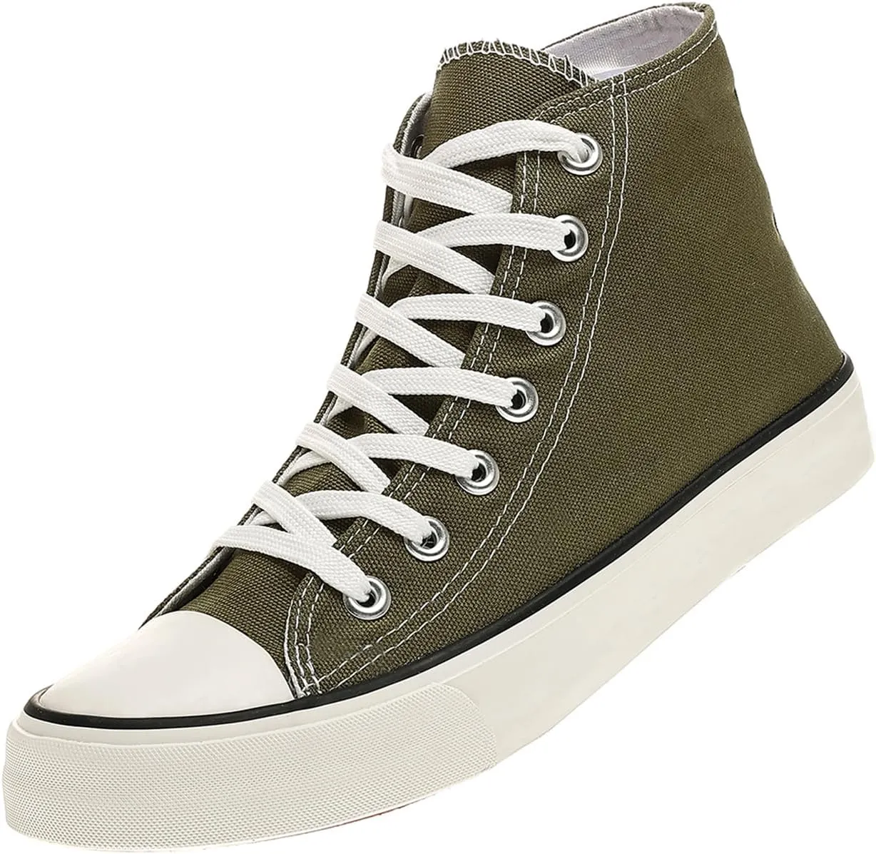 rosyclo Women's High Top Canvas Sneakers Fashion Lace-up Classic Casual Walking Shoes