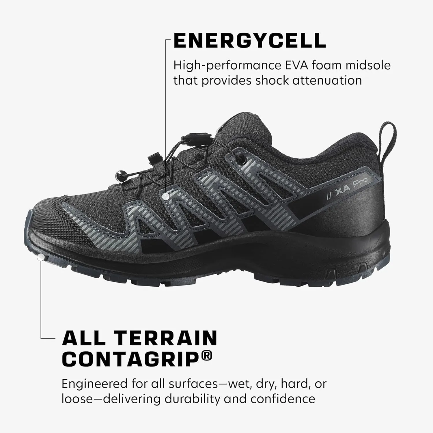 Salomon Unisex Junior’s XA Pro V8 Mid Waterproof Trail Running Shoes