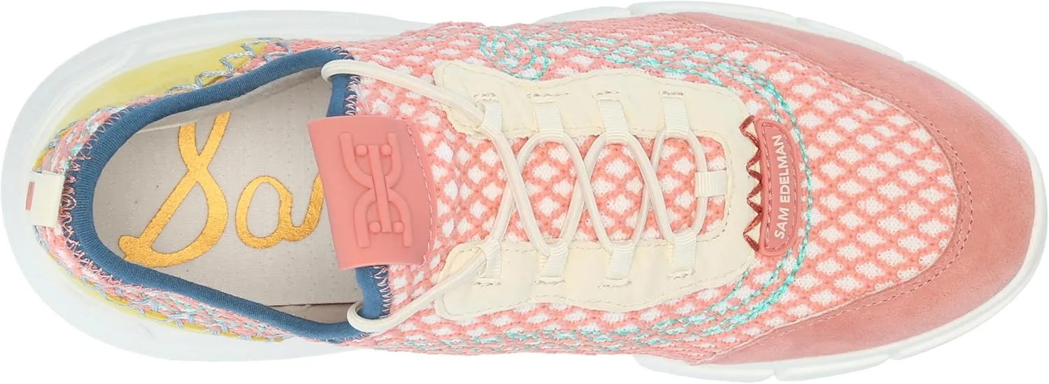 Sam Edelman Women's Chelsie Lace Up Knit Sneaker