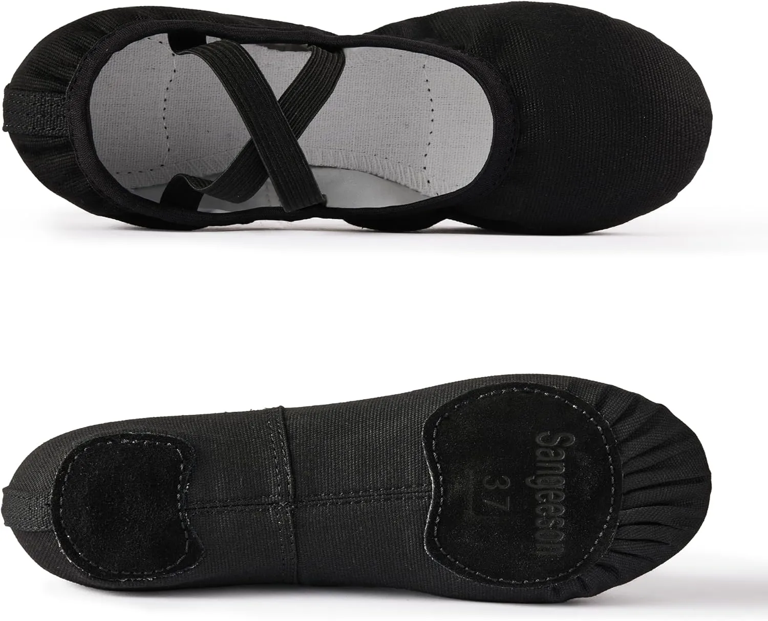 SANGEESON Ballet Shoes Women Canvas Dance Slippers