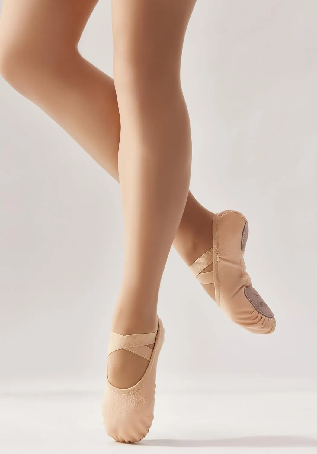 SANGEESON Women's Ballet Shoes Stretch Canvas Dance Slippers