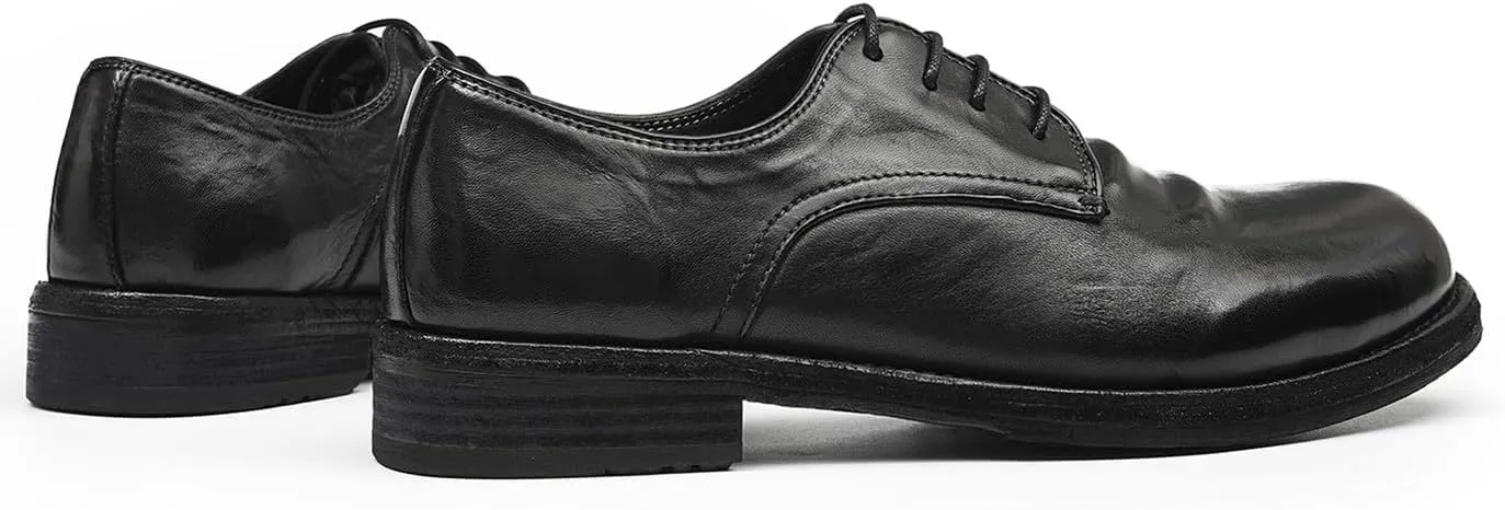 Santimon Men’s Dress Shoes Genuine Horse Leather Oxfords, Fashion Business-Casual & Formal Wedding Breathable Lining Shoes – Handcrafted Goodyear-Welt Luxury Derby