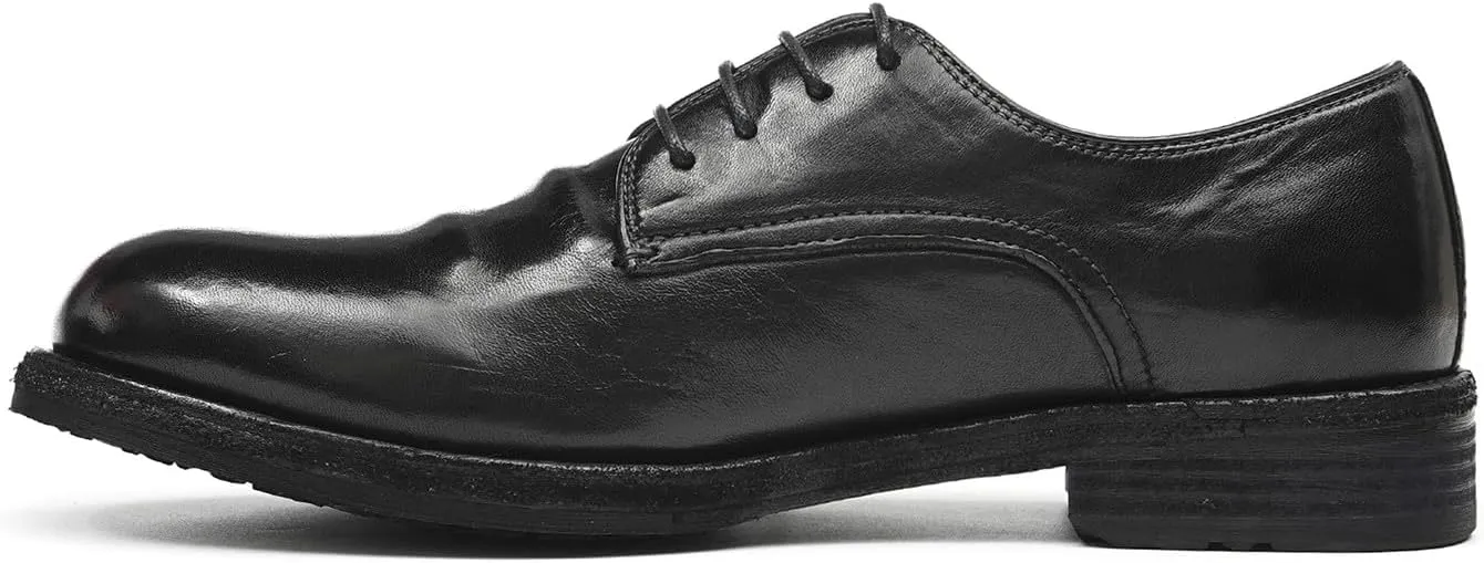 Santimon Men’s Dress Shoes Genuine Horse Leather Oxfords, Fashion Business-Casual & Formal Wedding Breathable Lining Shoes – Handcrafted Goodyear-Welt Luxury Derby