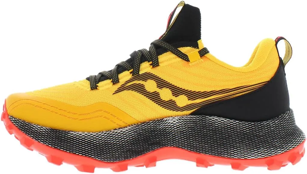 Saucony Mens Endorphin Trail Lugged Sole Hiking Shoes Orange 11 Medium (D)