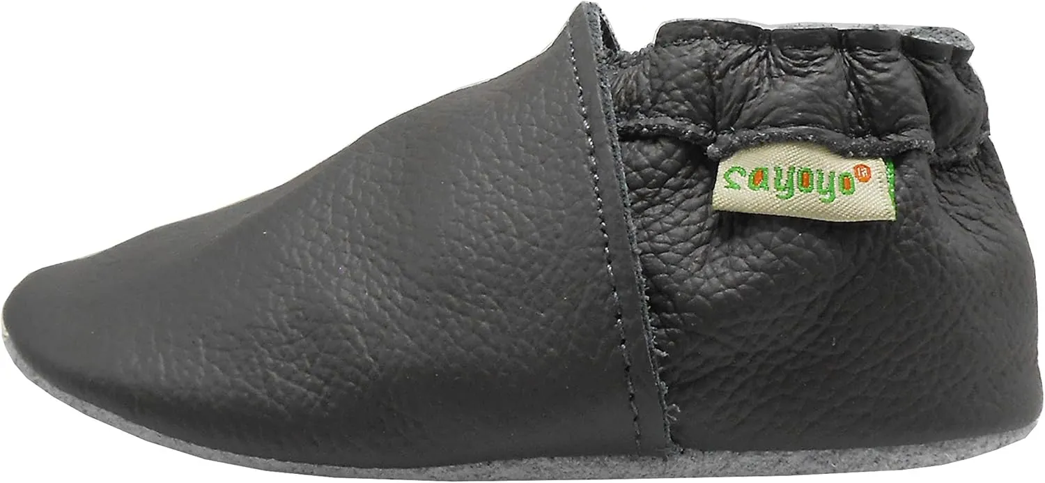 SAYOYO Baby Shoes Soft Leather Sole Infant Moccasins Toddler Prewalker Shoes