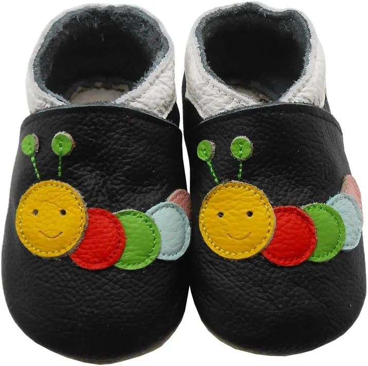SAYOYO Baby Shoes Soft Leather Sole Infant Toddler Prewalker Shoes