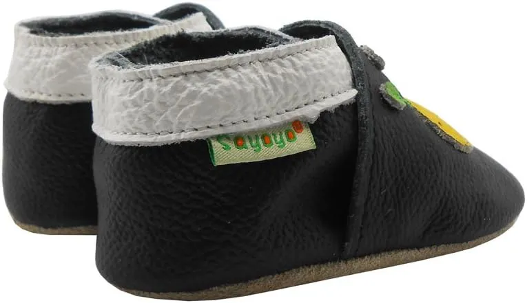 SAYOYO Baby Shoes Soft Leather Sole Infant Toddler Prewalker Shoes