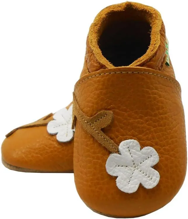 SAYOYO Baby Shoes Soft Leather Sole Infant Toddler Prewalker Shoes