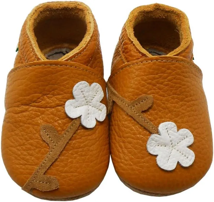 SAYOYO Baby Shoes Soft Leather Sole Infant Toddler Prewalker Shoes