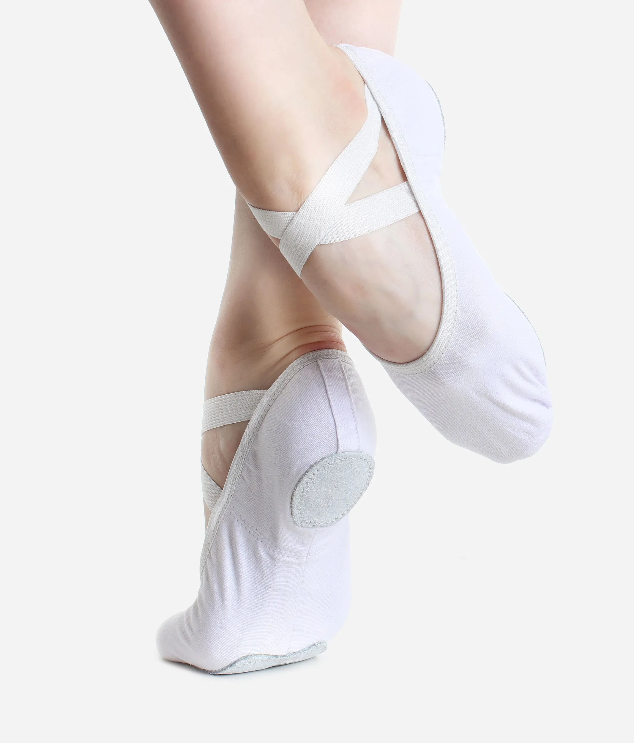 SD16 Stretch Canvas Ballet Shoes - Dancer’s Favorite Split Sole Flats, Medium Width