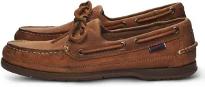 Sebago Schooner Saddler's Leather Boat Shoes - Waterproof Moccasins for Men Featuring Leather Sock Lining, and Non-Marking, Slip-Resistant Outsoles