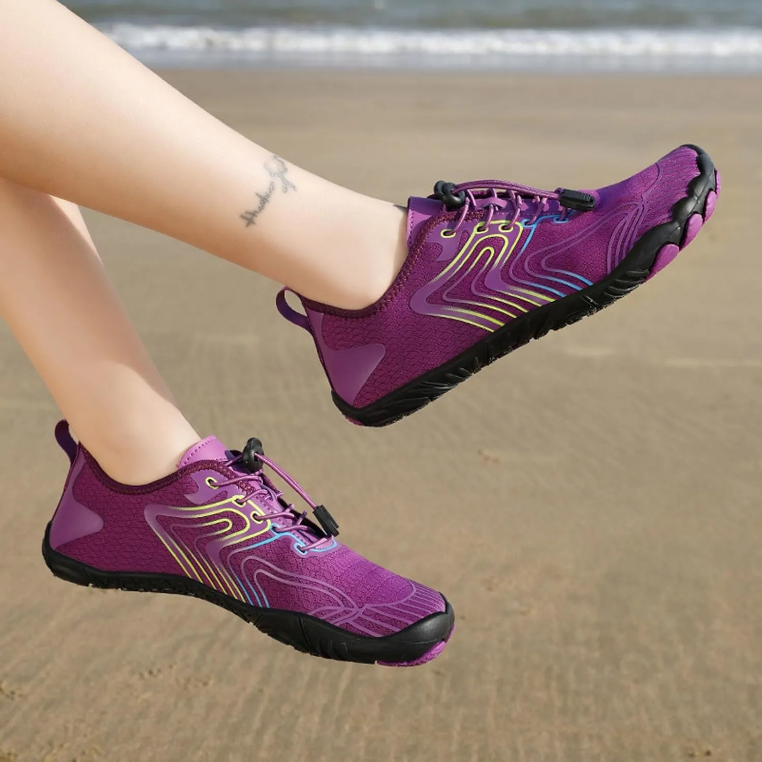 SECHRITE Barefoot Hike Shoes Mens Womens Water Aqua Socks Shoes Lightweight for Beach Swimming Surfing Hiking Diving Walking