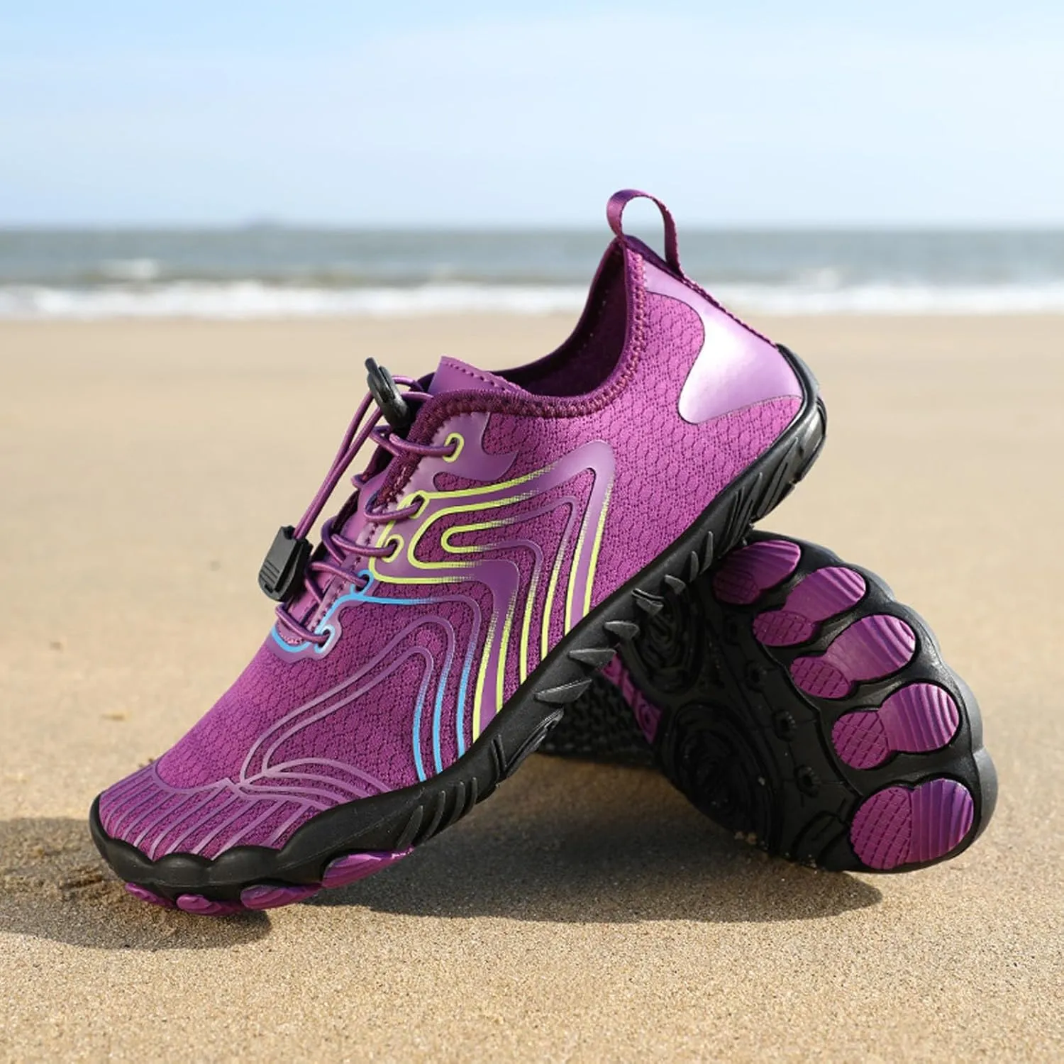 SECHRITE Barefoot Hike Shoes Mens Womens Water Aqua Socks Shoes Lightweight for Beach Swimming Surfing Hiking Diving Walking