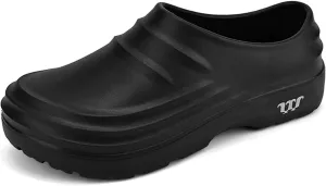 SECHRITE Men's Women's Work Shoes Kitchen Garden Chef Shoes Unisex Waterproof Oil and Slip Resistant Restaurant Nurse Clogs for Food Service Healthcare