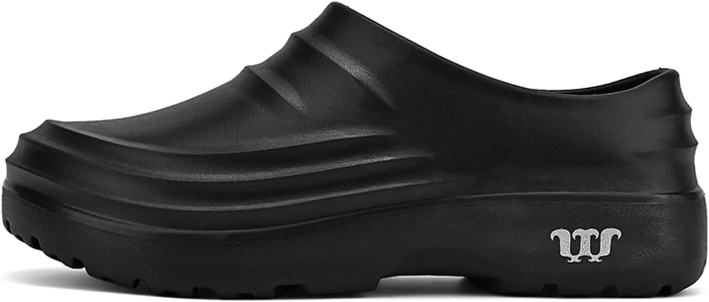 SECHRITE Men's Women's Work Shoes Kitchen Garden Chef Shoes Unisex Waterproof Oil and Slip Resistant Restaurant Nurse Clogs for Food Service Healthcare