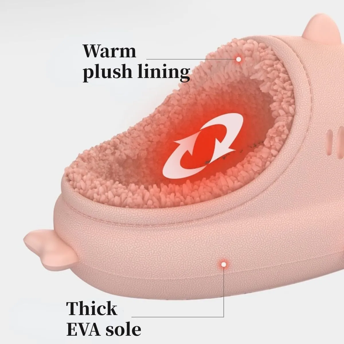 Shark Fuzzy Slippers Women Men Cute Cartoon Plush Fluffy House Shoes Memory Foam Winter Warm Slippers Indoor