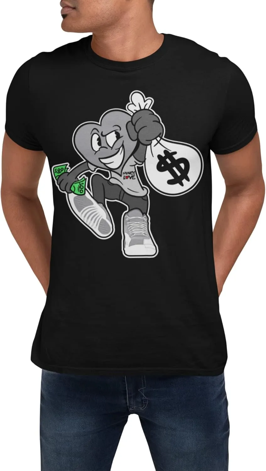 Shirt to Match Jordan 12 Stealth Men's Money Love Cash T Shirt, Jordan 12s Shirt to Match Stealth Tshirt