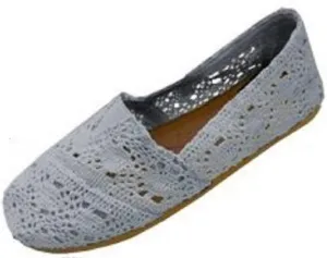 Shoes 18 Womens Canvas Crochet Slip on Shoes