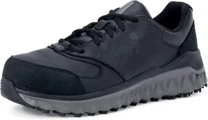 Shoes for Crews Bridgetown, Men's Aluminum Toe (at) Slip Resistant Work Shoes, Water Resistant, Black, Size 10.5