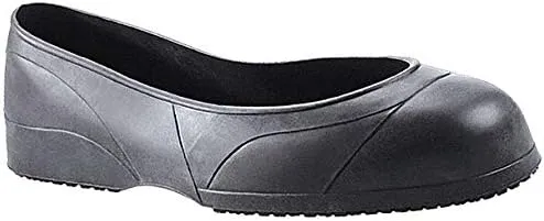 Shoes for Crews Crewguard Men's, Women's, Unisex Slip Resistant Work Overshoes, Black, L, Men's 10.5-12.5 / Women's 12.5-14.5