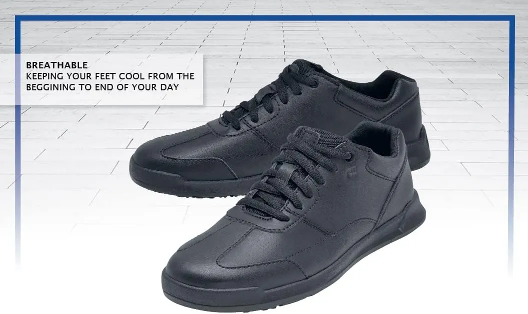 Shoes for Crews Liberty Women's Non Slip Work Shoes - Work & Safety Footwear, Comfortable Water Resistant Womens Food Service Sneakers - Black