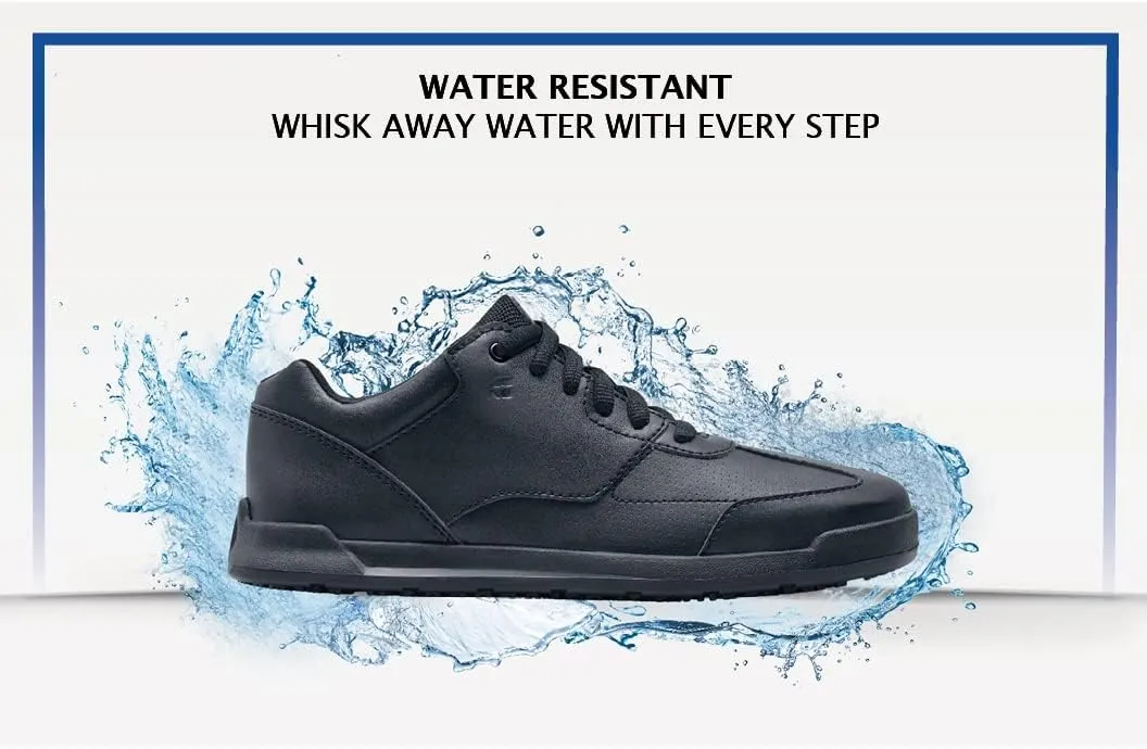 Shoes for Crews Liberty Women's Non Slip Work Shoes - Work & Safety Footwear, Comfortable Water Resistant Womens Food Service Sneakers - Black