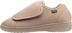 Silvert's Adaptive Clothing & Footwear Women’s Ultra Comfort Flex Neoprene Extra Wide Shoes for Seniors - Beige 12