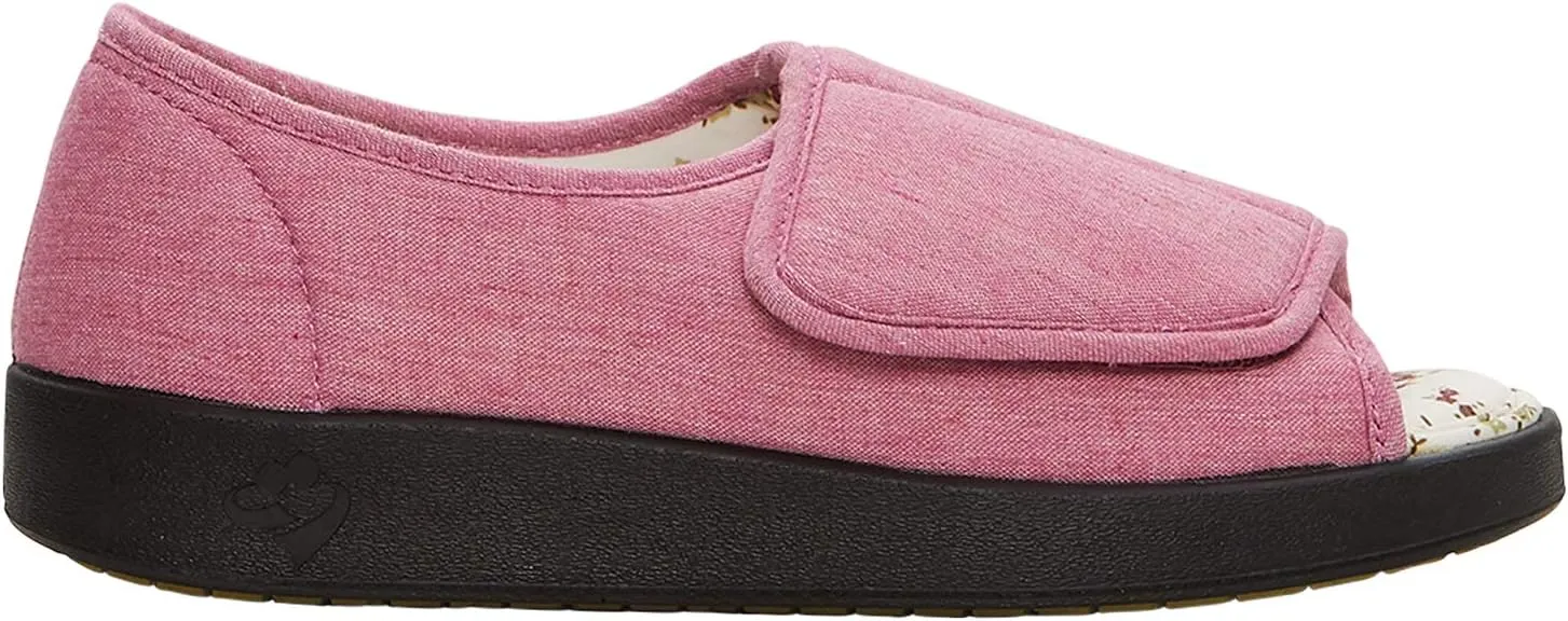 Silverts Diabetic Open-Toe Shoes for Women | Extra-Wide Non-Slip Comfortable Slippers for Elderly, Swelling, Sensitive Feet