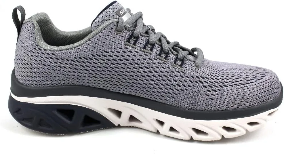 Skechers Men's Skechers Men's Glide Step Sport Wave Heat Lace up Sneaker
