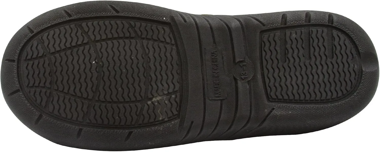 Skysole Fleece Slippers for Boys, Soft Kids Slippers with Closed Back