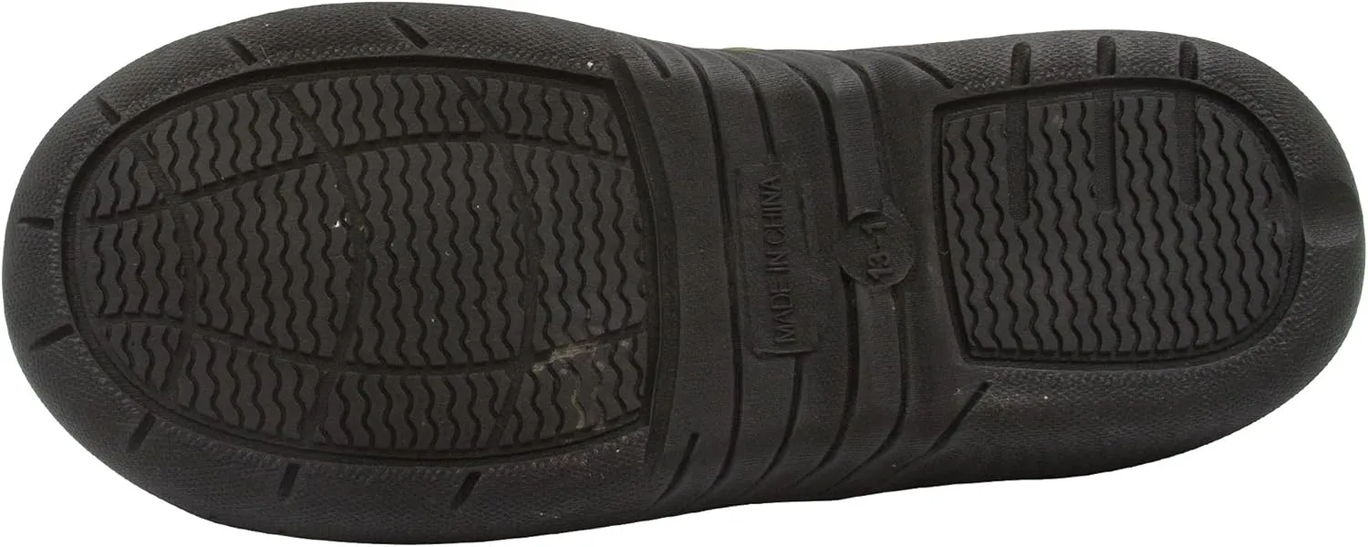 Skysole Fleece Slippers for Boys, Soft Kids Slippers with Closed Back