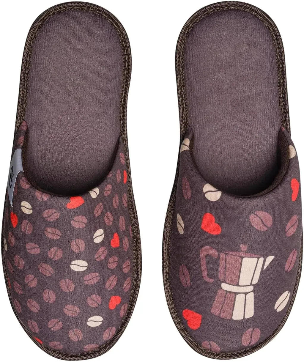 Slippers for Women, Men & Kids Memory Foam Funny Designs Unicorn Music Rainbow Comics Games Gift