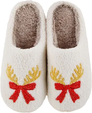 Slippers for Women Men Warm Memory Foam Anti-Slip House Shoes Comfortable Cotton Slippers Home Bedroom Shoes Indoor & Outdoor