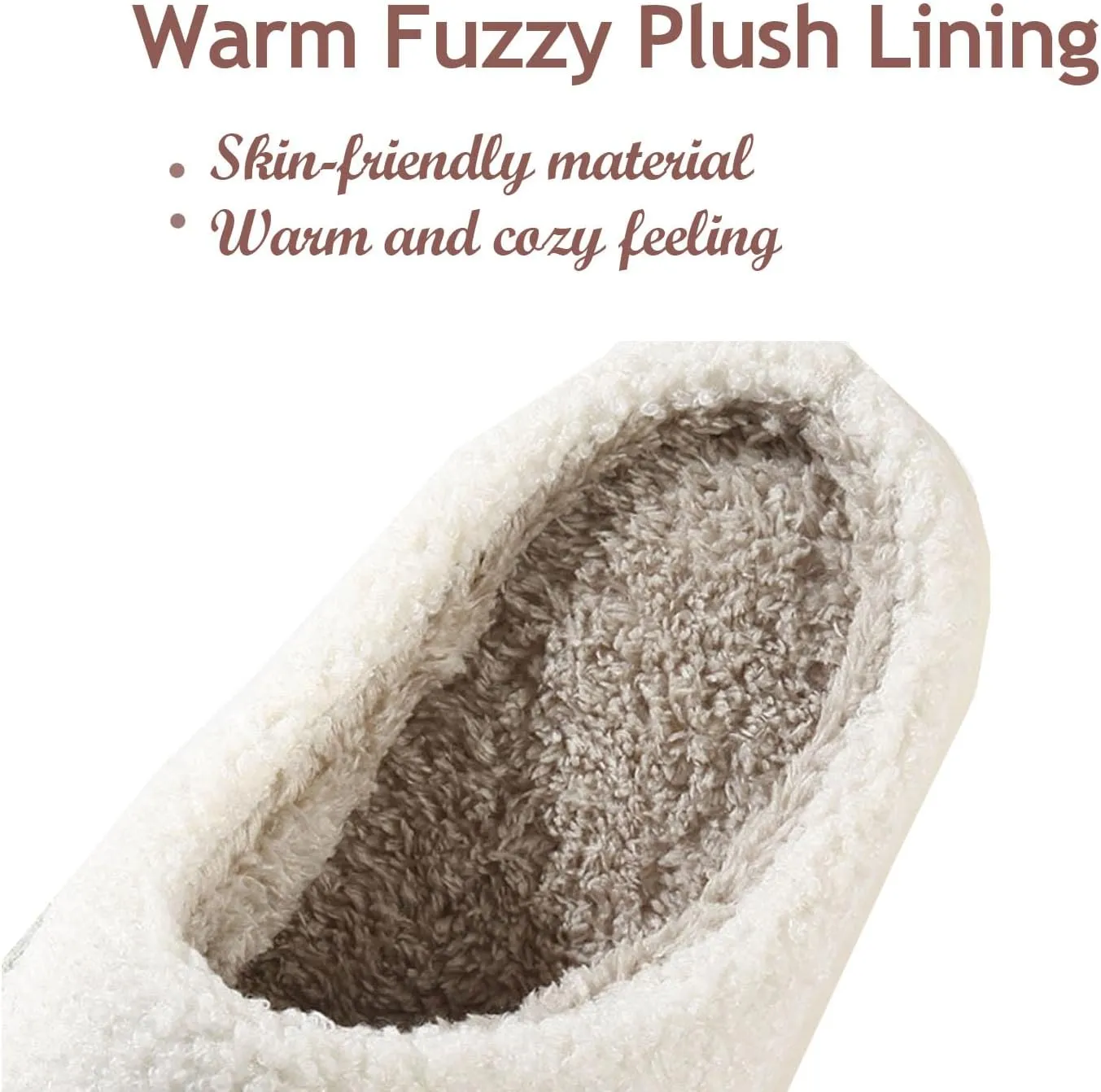 Slippers for Women Men Warm Memory Foam Anti-Slip House Shoes Comfortable Cotton Slippers Home Bedroom Shoes Indoor & Outdoor