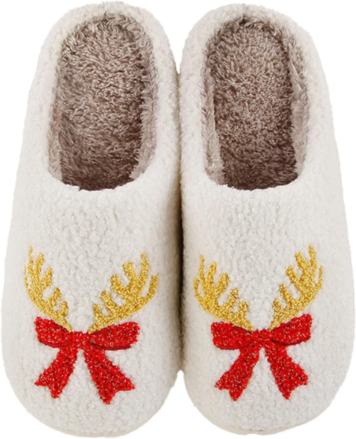 Slippers for Women Men Warm Memory Foam Anti-Slip House Shoes Comfortable Cotton Slippers Home Bedroom Shoes Indoor & Outdoor