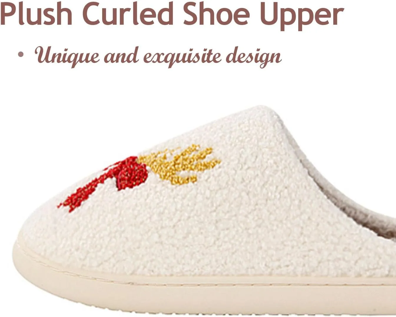 Slippers for Women Men Warm Memory Foam Anti-Slip House Shoes Comfortable Cotton Slippers Home Bedroom Shoes Indoor & Outdoor