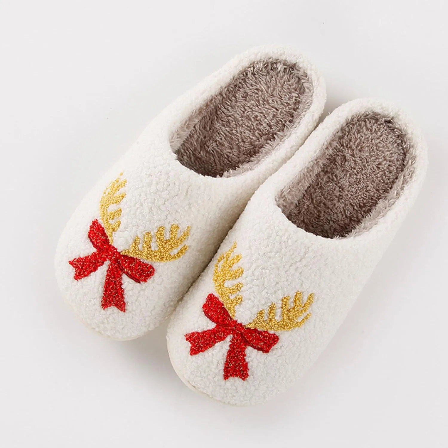 Slippers for Women Men Warm Memory Foam Anti-Slip House Shoes Comfortable Cotton Slippers Home Bedroom Shoes Indoor & Outdoor