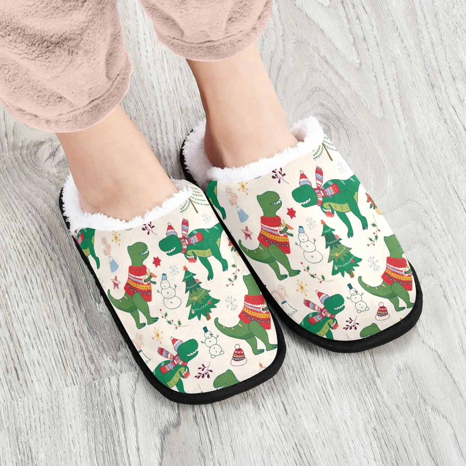 Slippers Soft Memory Foam Non-Slip Indoor House Slippers Home Shoes for Bedroom Hotel Travel Spa