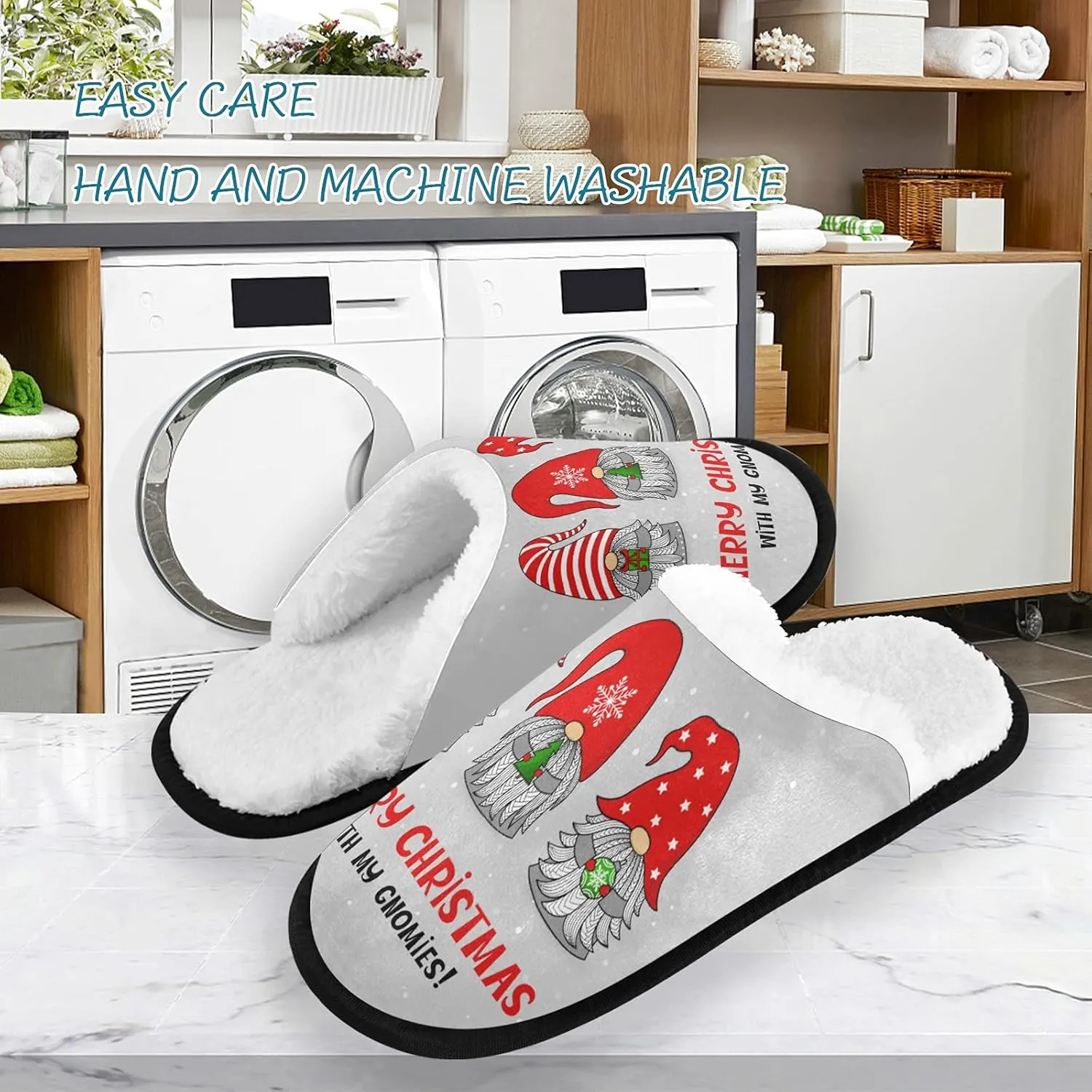 Slippers Soft Non-Slip Indoor House Slippers Home Shoes For Bedroom Hotel Travel Spa
