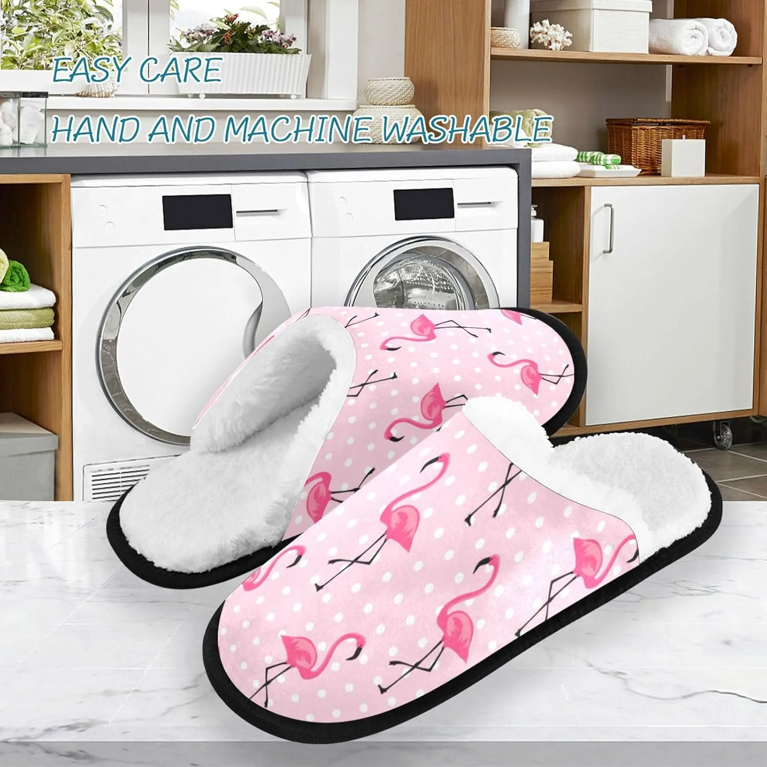 Slippers Soft Non-Slip Indoor House Slippers Home Shoes For Bedroom Hotel Travel Spa