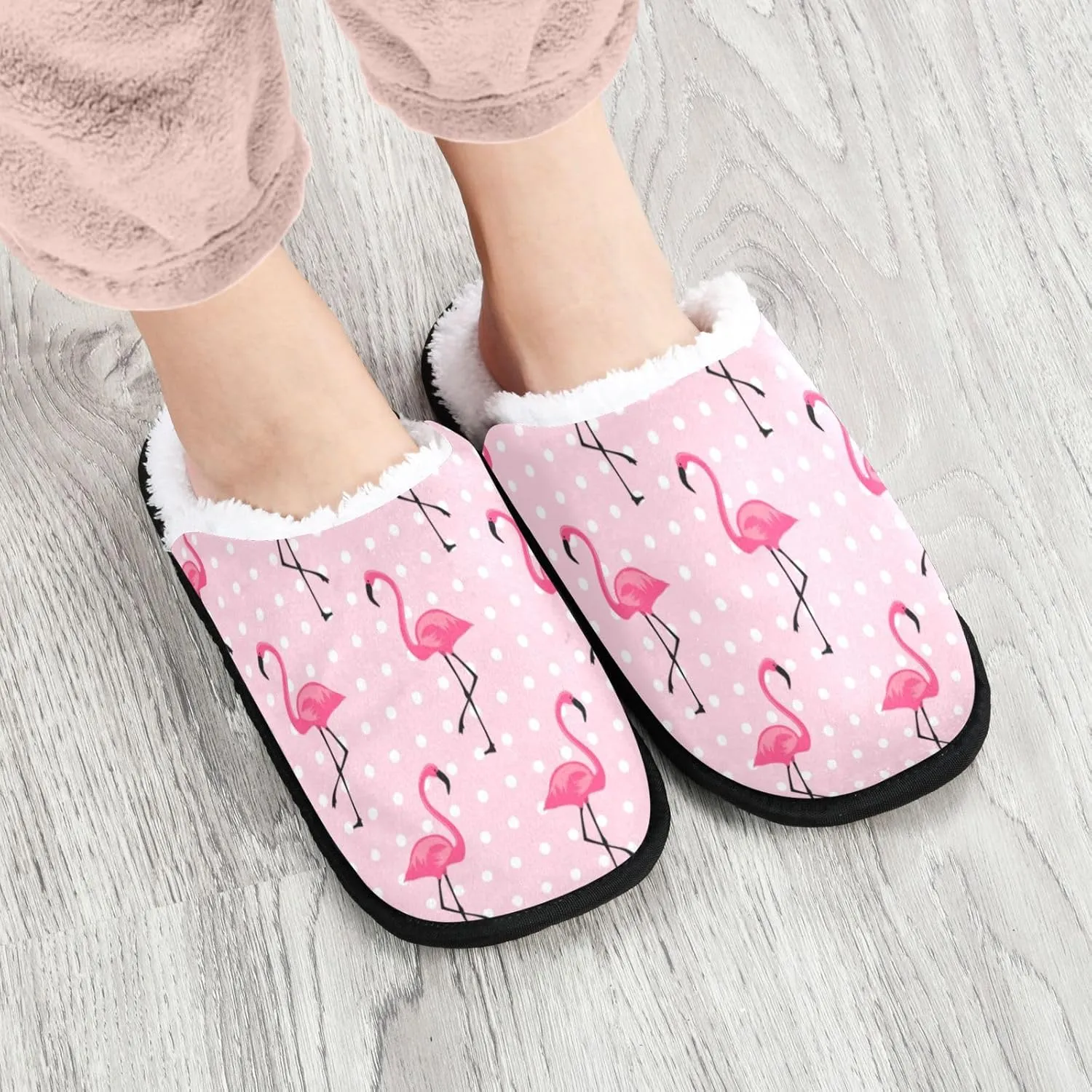 Slippers Soft Non-Slip Indoor House Slippers Home Shoes For Bedroom Hotel Travel Spa