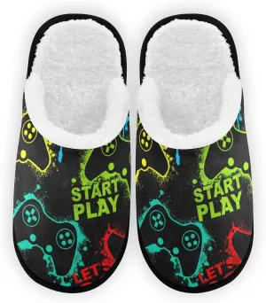 Slippers Soft Non-Slip Indoor House Slippers Home Shoes For Bedroom Hotel Travel Spa