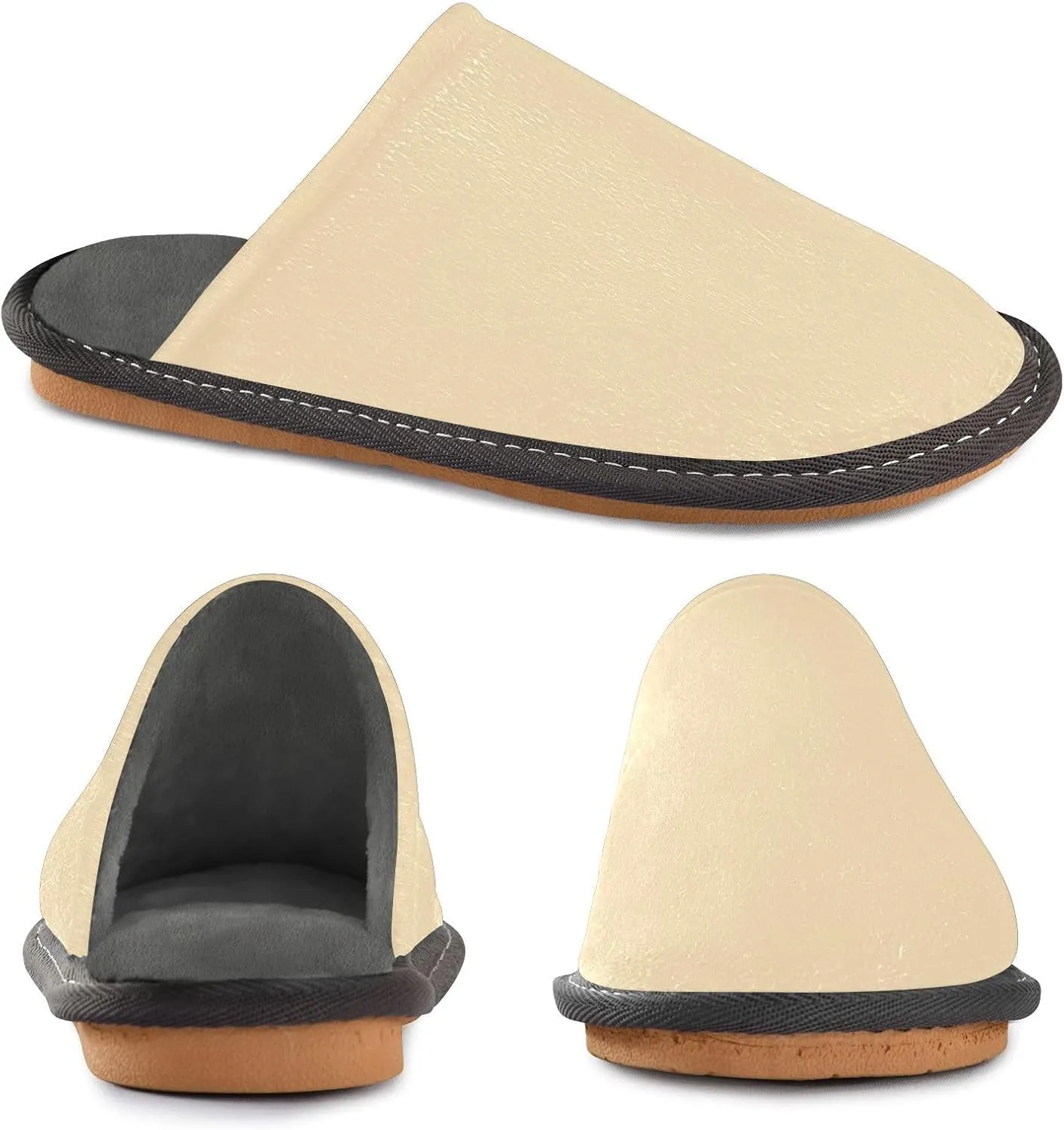 Slippers Womens Women Home Slippers Indoor Memory Foam Slippers Woman'S House Slippers Bed Slippers For Women Wheat