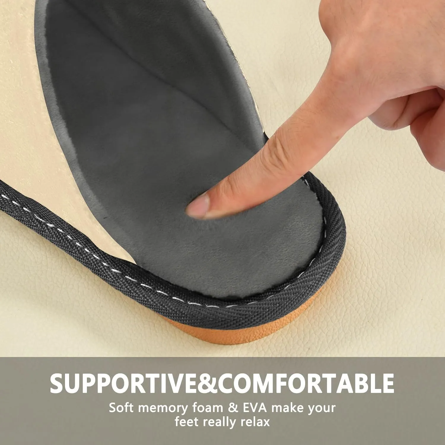 Slippers Womens Women Home Slippers Indoor Memory Foam Slippers Woman'S House Slippers Bed Slippers For Women Wheat