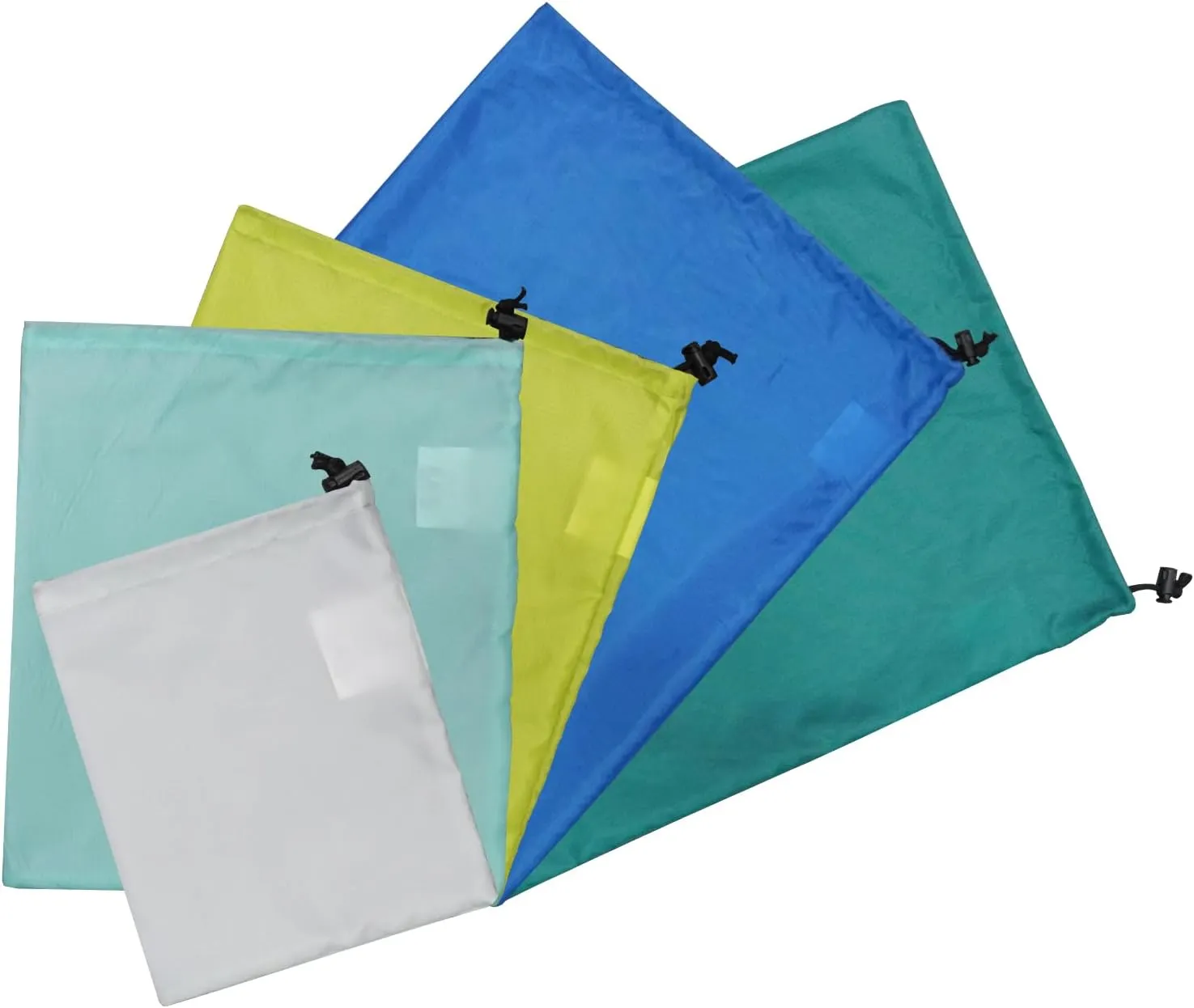 Small Drawstring Bags Stuff Sack Set 5-Pack,Ultralight Ditty Bags with 5 Colors for Camping,Hiking,Travelling or Use as Dustcover Bag for Hangbag,Shoes