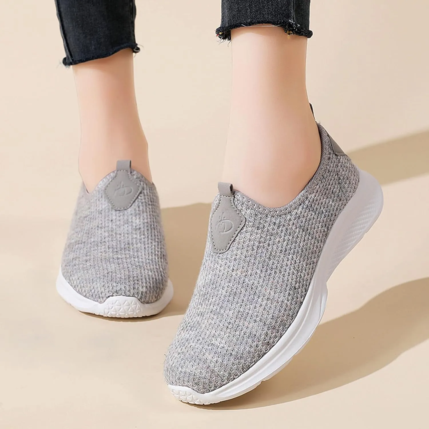 Sneakers for Women Running Shoes Slip On Casual Tennis Shoes Womens High Top Casual Shoes Trendy Brown Sneakers Tennis Shoe Loafers Dress Shoe