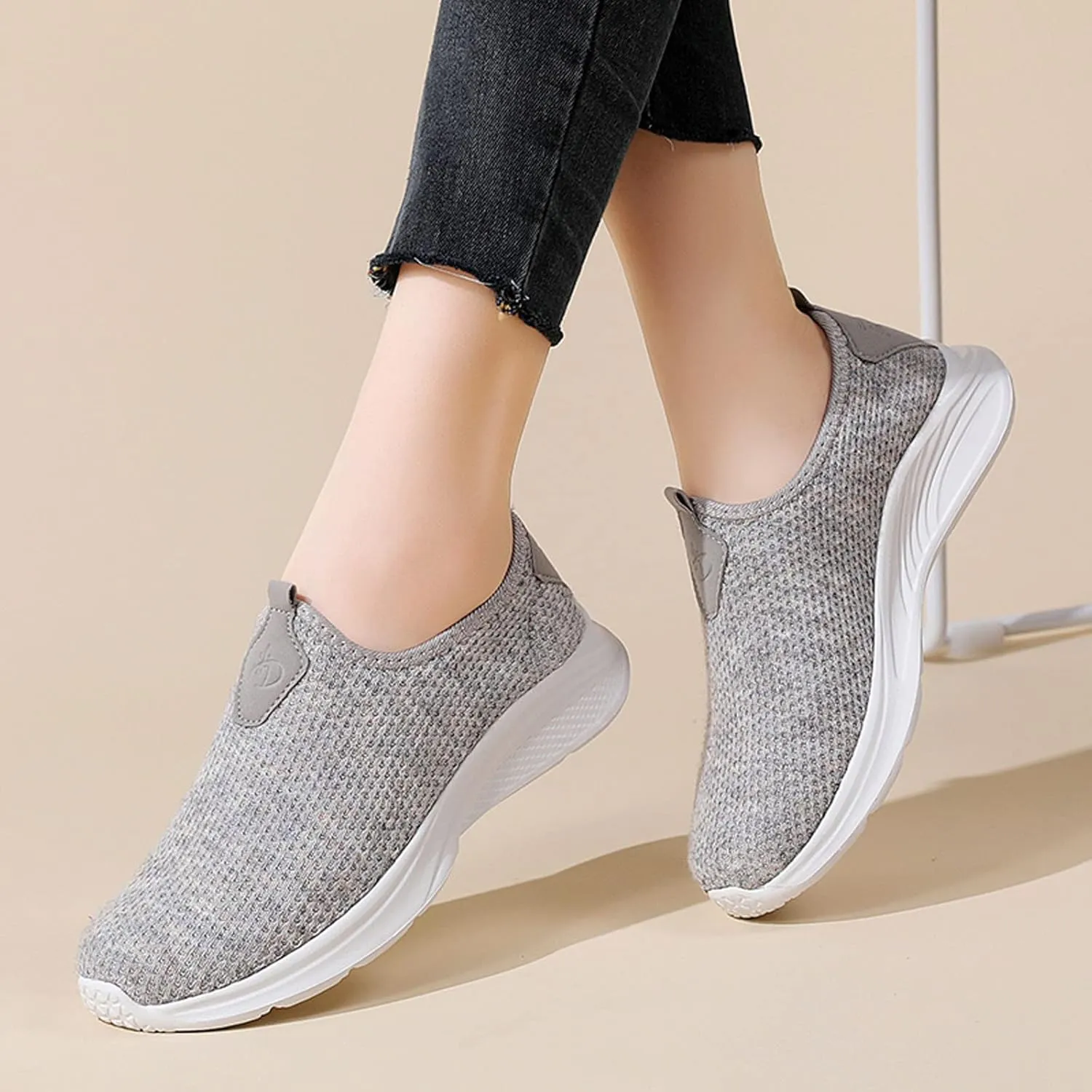 Sneakers for Women Running Shoes Slip On Casual Tennis Shoes Womens High Top Casual Shoes Trendy Brown Sneakers Tennis Shoe Loafers Dress Shoe