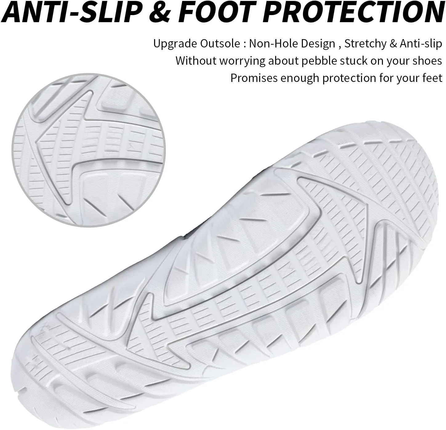 SOBASO Water Shoes Men Hiking Quick Dry Aqua Barefoot Swim Beach Shoes for Pool Hike Surf Sport Yoga Diving Sailing Travel Adult Unisex