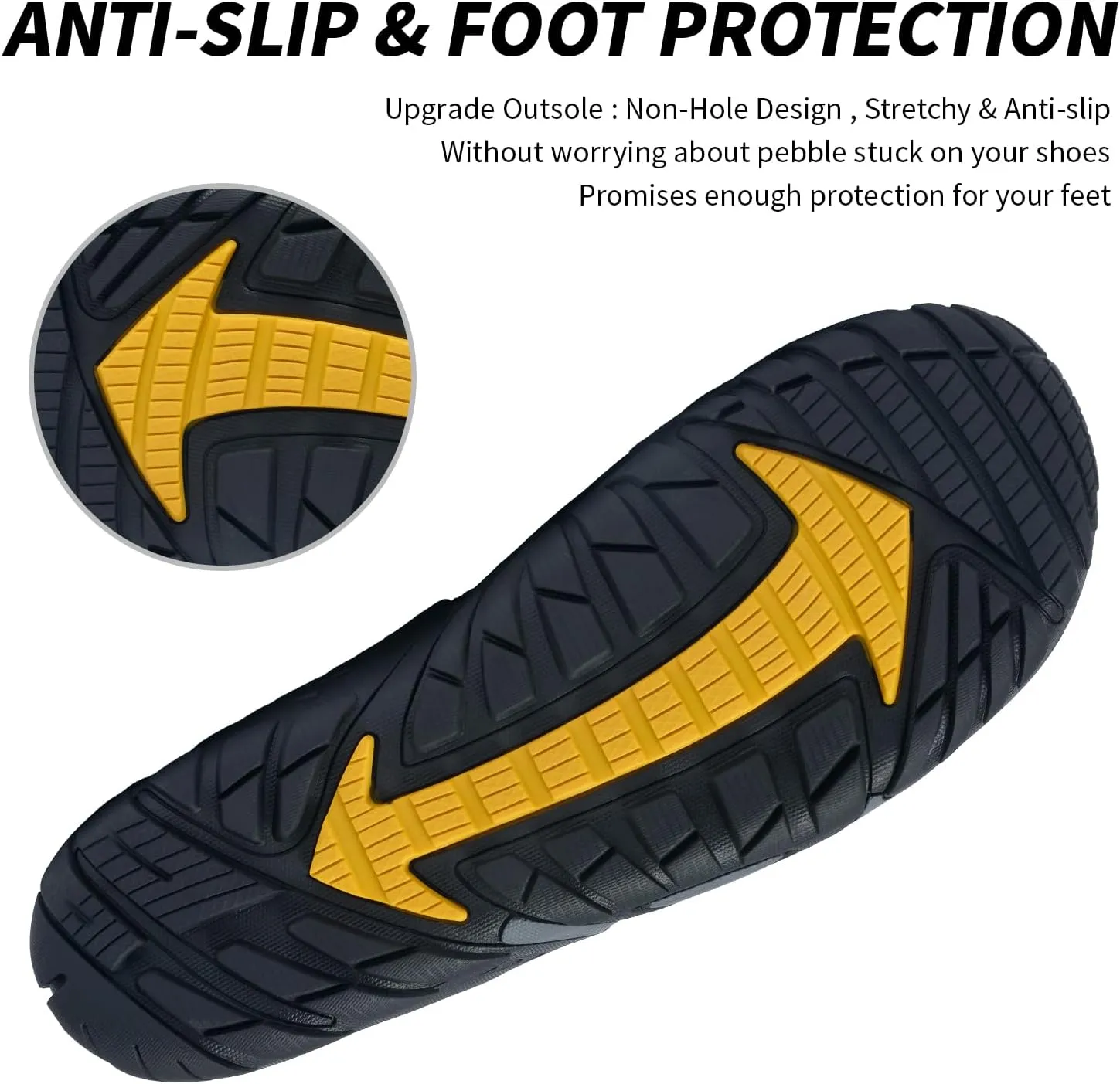 SOBASO Water Shoes Men Hiking Quick Dry Aqua Barefoot Swim Beach Shoes for Pool Hike Surf Sport Yoga Diving Sailing Travel Adult Unisex